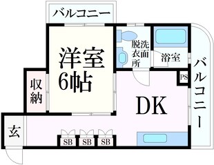 灘駅 徒歩1分 4階の物件間取画像